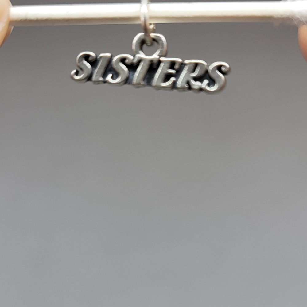 Sterling Silver sisters charm